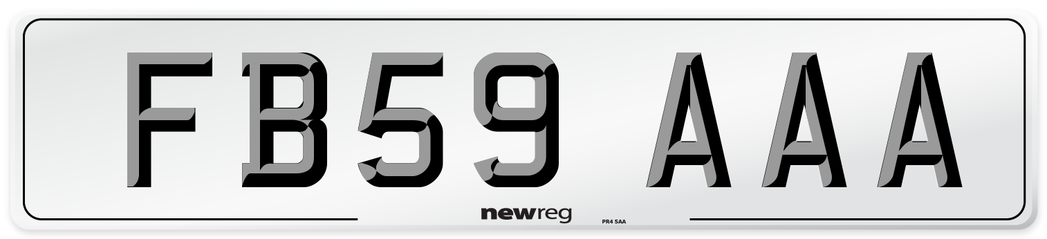 FB59 AAA Number Plate from New Reg